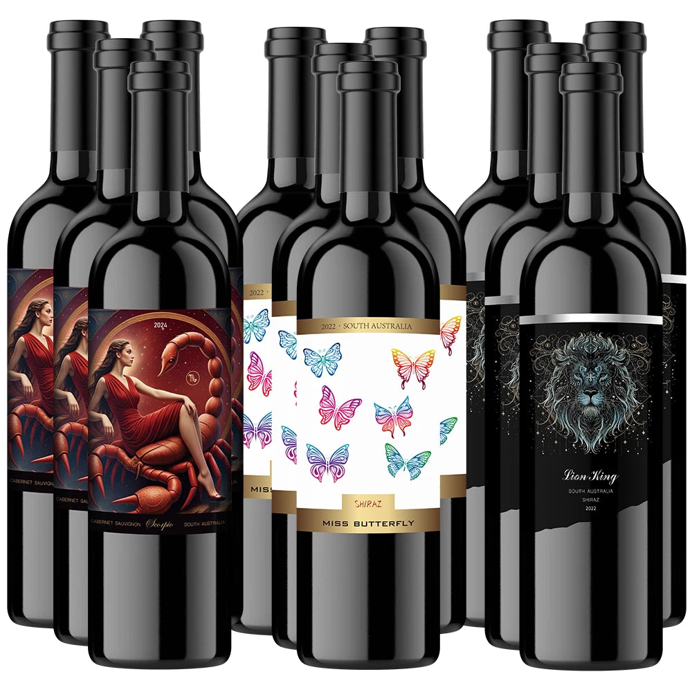 12 Bottles MIXED Cabernet Sauvignon Shiraz 750ml SA Red Wine Constellation SCBUL
