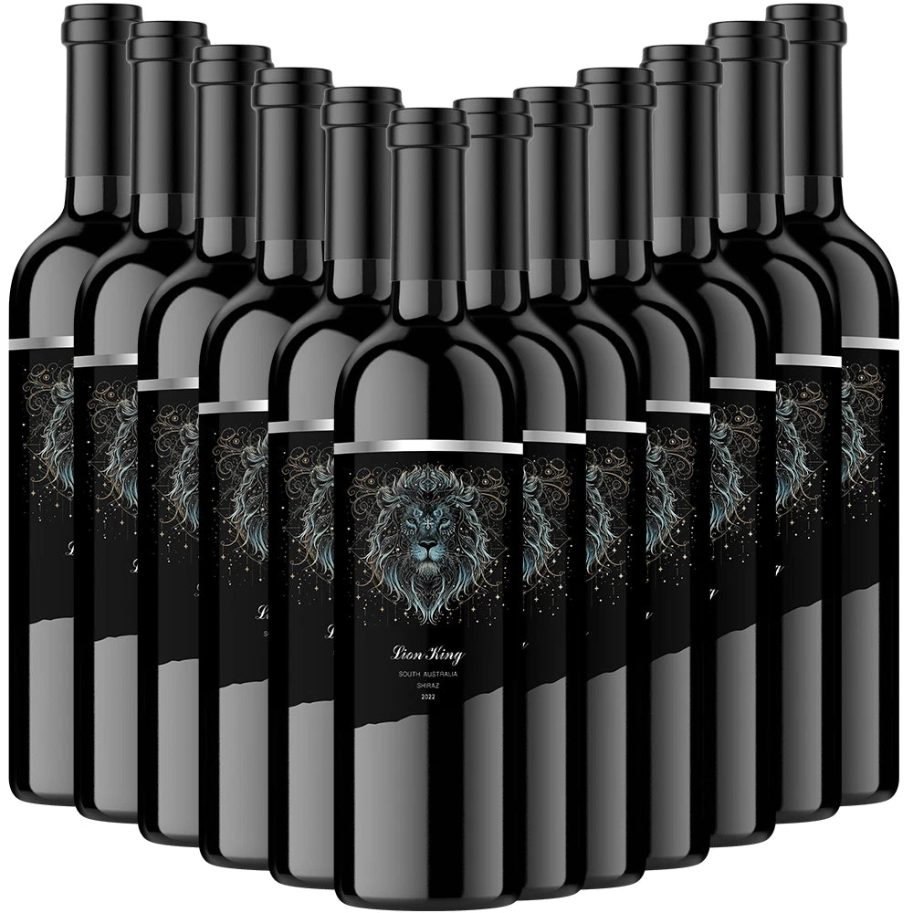 12 Bottles - Lion King Shiraz 750ml 2024 Red Wine South Australia Vineyards