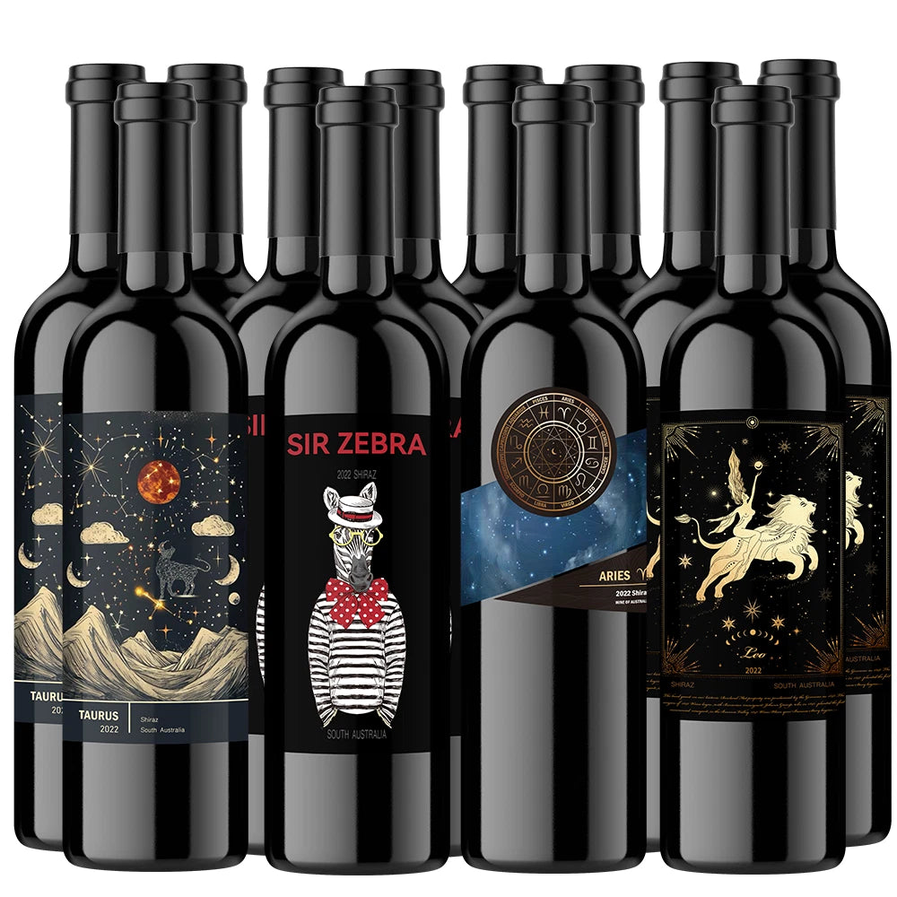 12 Bottle - Mixed Shiraz 750ml Red Wine South Australia Vineyards Set7