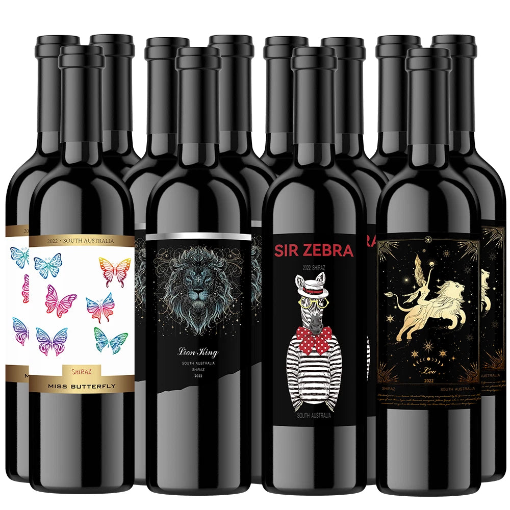 12 Bottle - Mixed Shiraz 750ml Red Wine South Australia Vineyards Set3